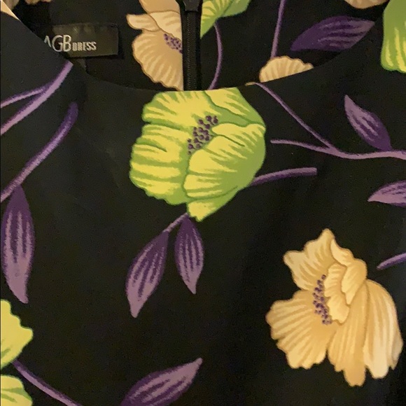 AGB Dress Size 6 Black and Floral - Picture 2 of 11